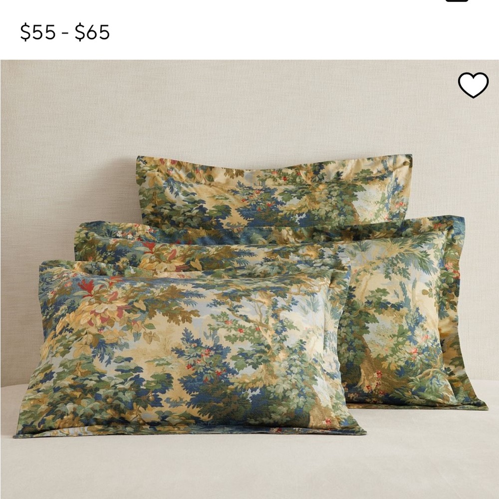 Greenwood percale sham unopened